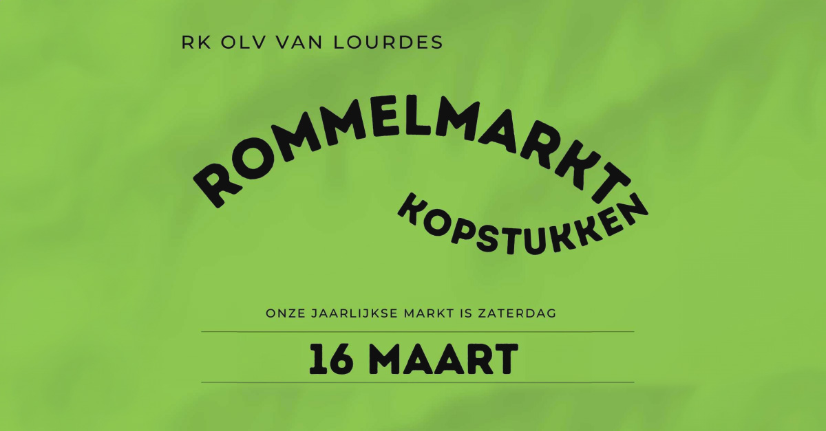 Jaarlijkse rommelmarkt in Kopstukken